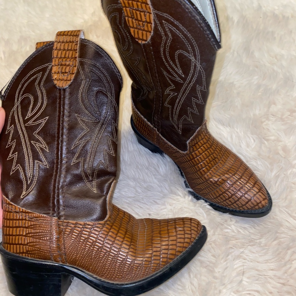 Cowboy boots.